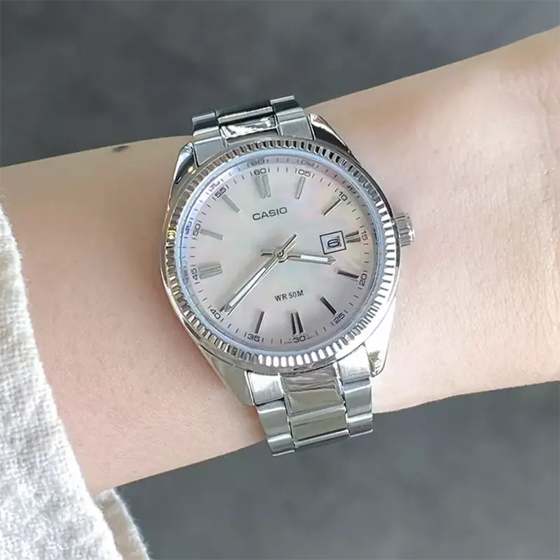 Casio Japan Quartz Enticer MOP Dial Ladies Watch- LTP-1302DS-4AV